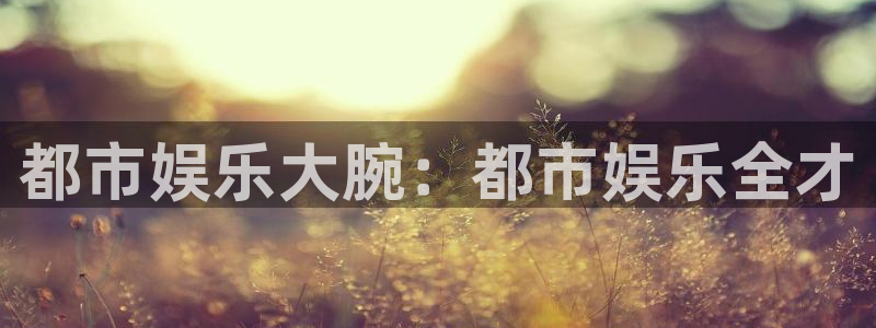 永信贵宾会大厅：都市娱乐大腕：都市娱乐全才